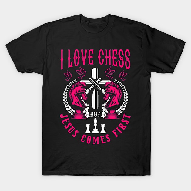 Chess Club Chess Merch Christian Jesus Chess T-Shirt by IngeniousMerch